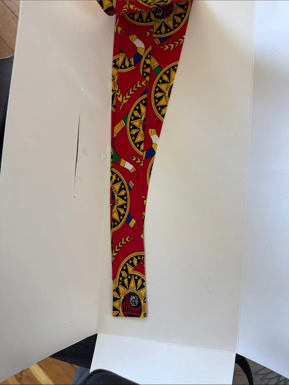Limited edition silk tie- UN 50th anniversary